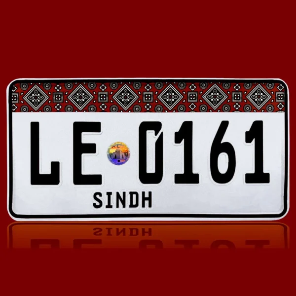 Pattern Plate Nuber Original Ajrak Style Sindh Pattern Number Plate – Anjum Art