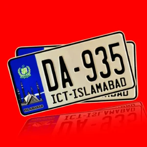 Original ICT Islamabad Car Number Plate
